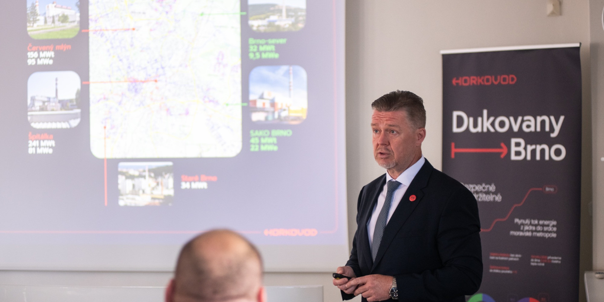 Tisková konference k projektu horkovodu Dukovany–Brno
