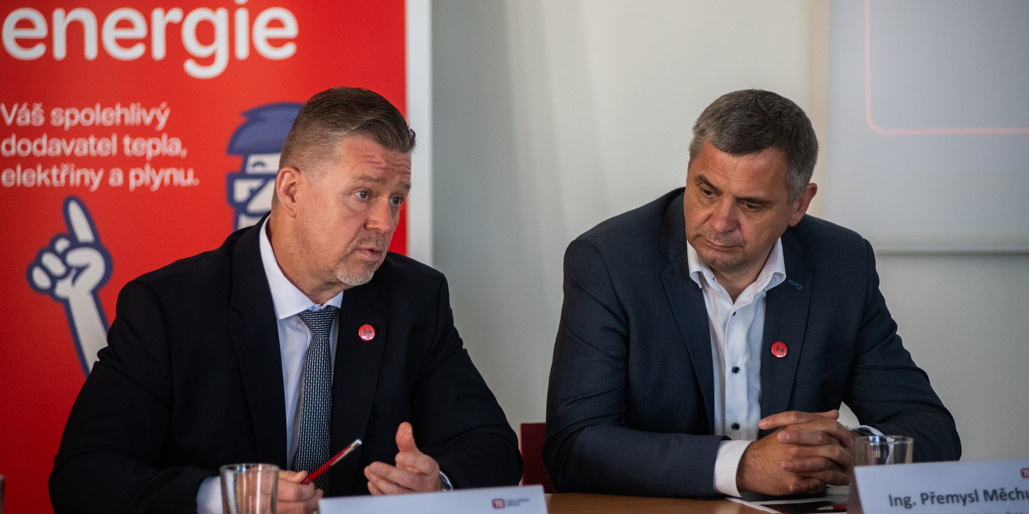 Tisková konference k projektu horkovodu Dukovany–Brno